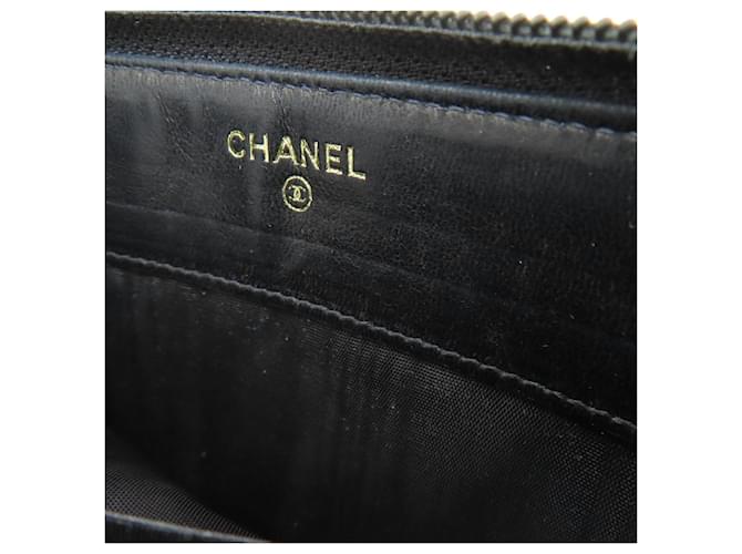 Chanel Coco Mark Lang Wallet Schwarz - Ansicht 11