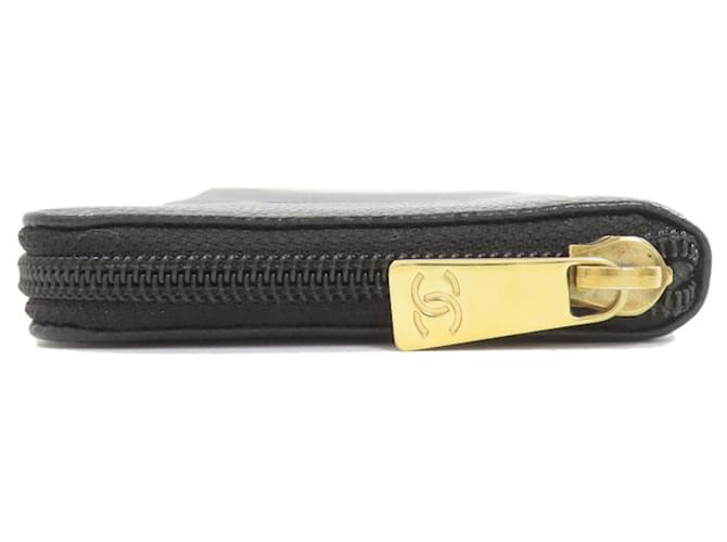 Chanel Coco Mark Lang Wallet Schwarz - Ansicht 3