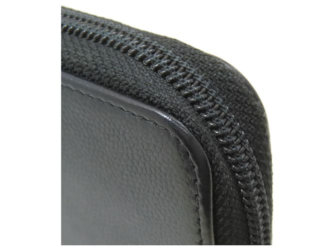Cartera larga de piel de ternera granulada Chanel Negro - vista 21