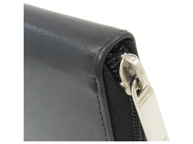 Cartera larga de piel de ternera granulada Chanel Negro - vista 23