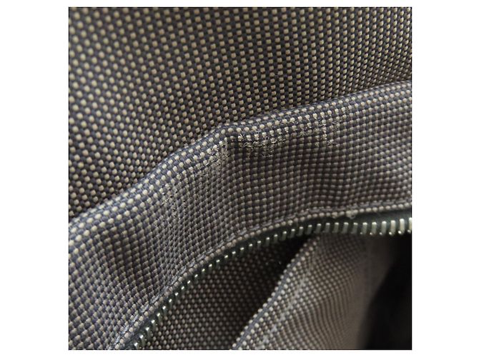 Borsa Hermès Herline MM in tela grigia Marrone - vista 10