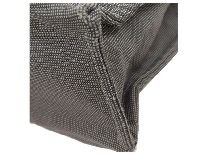 Borsa Hermès Herline MM in tela grigia Marrone - vista 13