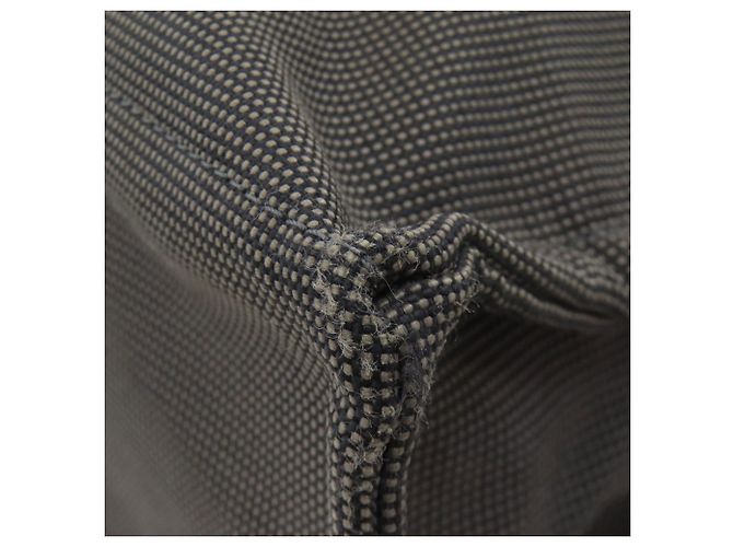 Borsa Hermès Herline MM in tela grigia Marrone - vista 21
