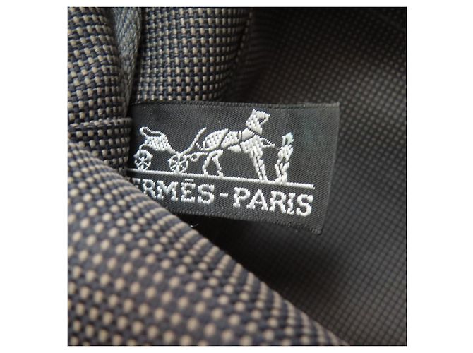 Borsa Hermès Herline MM in tela grigia Marrone - vista 6