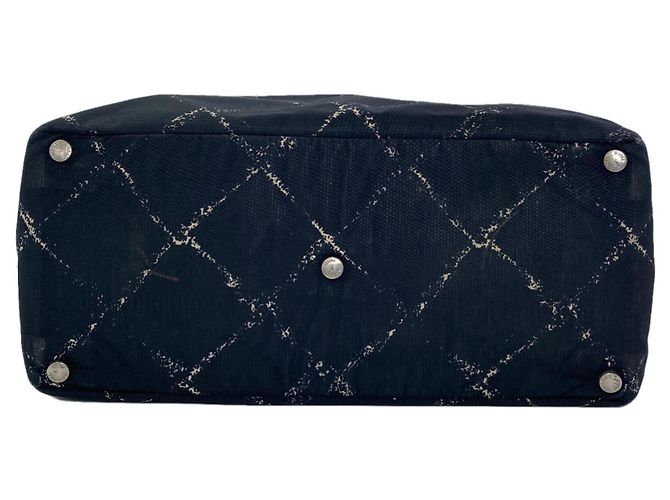 Borsa in nylon della linea Travel di Chanel Nero - vista 4