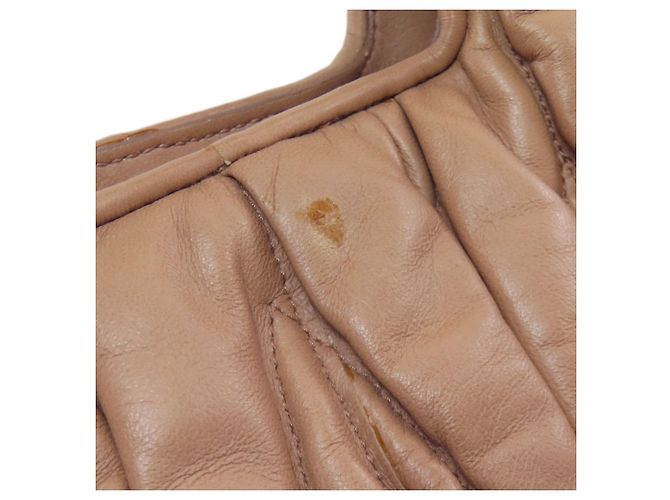 Borsa Miu Miu Matelassé 2 in 1 Marrone - vista 13