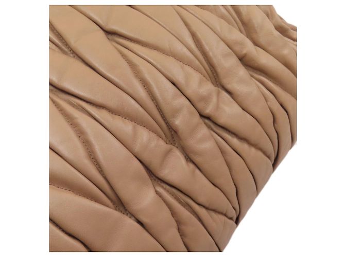 Borsa Miu Miu Matelassé 2 in 1 Marrone - vista 15