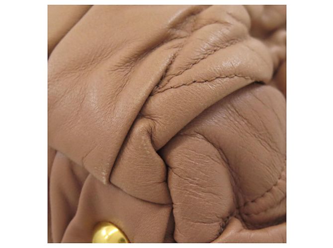 Borsa Miu Miu Matelassé 2 in 1 Marrone - vista 24