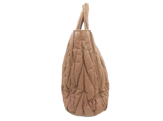 Borsa Miu Miu Matelassé 2 in 1 Marrone - vista 3