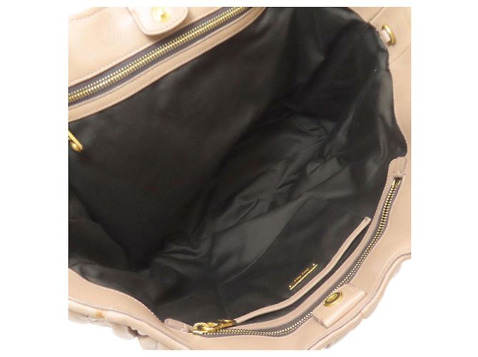 Borsa Miu Miu Matelassé 2 in 1 Marrone - vista 5