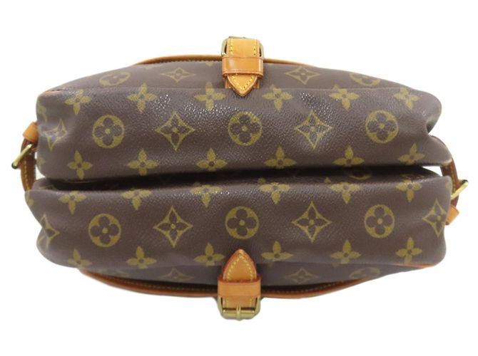 Borsa a Spalla Saumur MM M40710 di Louis Vuitton Marrone Monogramma - vista 4