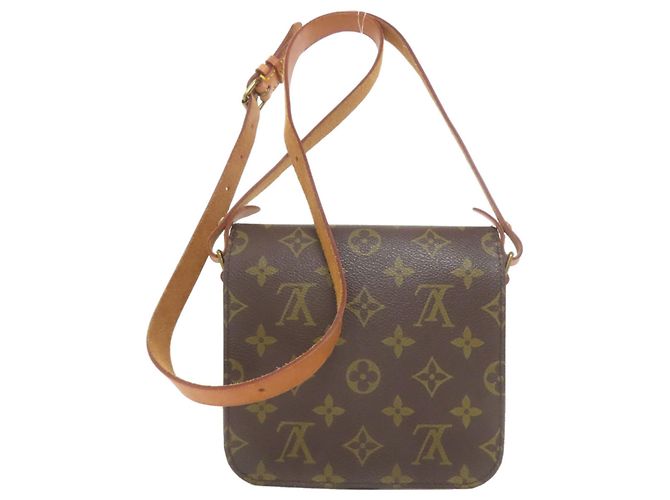 Borsa a Spalla Mini Cartouchiere M51254 Louis Vuitton Marrone Monogramma - vista 2