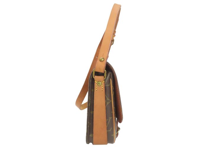 Borsa a Spalla Mini Cartouchiere M51254 Louis Vuitton Marrone Monogramma - vista 3