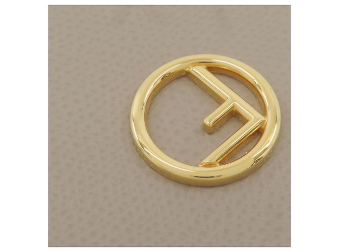 Fendi Geldbörse beige aus Leder - Ansicht 11