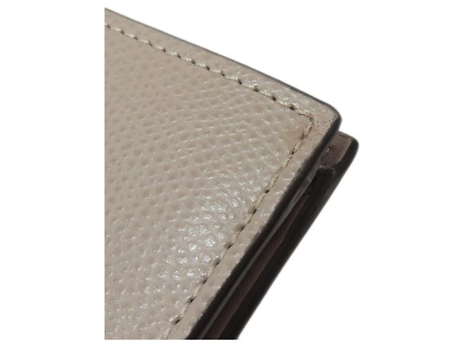 Fendi Geldbörse beige aus Leder - Ansicht 16