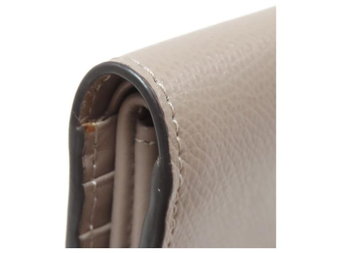 Fendi Geldbörse beige aus Leder - Ansicht 20