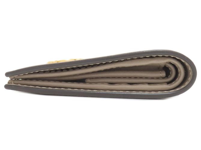 Fendi Geldbörse beige aus Leder - Ansicht 3