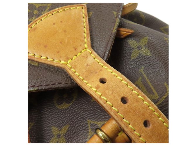 Louis Vuitton Montsouris Mittel Rucksack Braun Monogramm - Ansicht 13