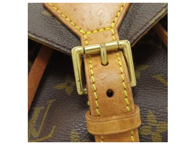 Louis Vuitton Montsouris Mittel Rucksack Braun Monogramm - Ansicht 14