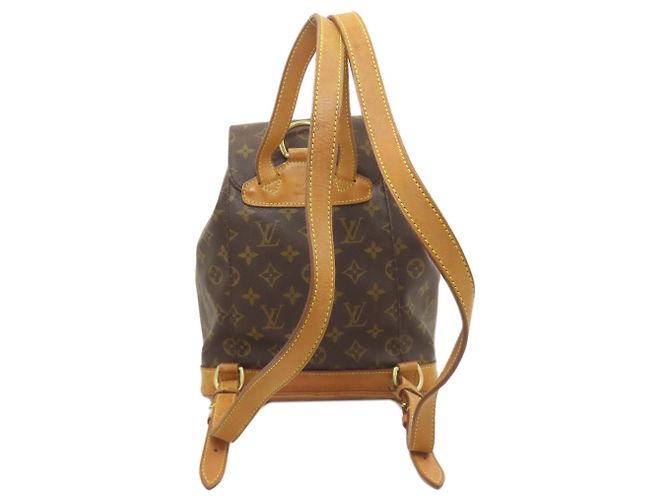 Louis Vuitton Montsouris Mittel Rucksack Braun Monogramm - Ansicht 2