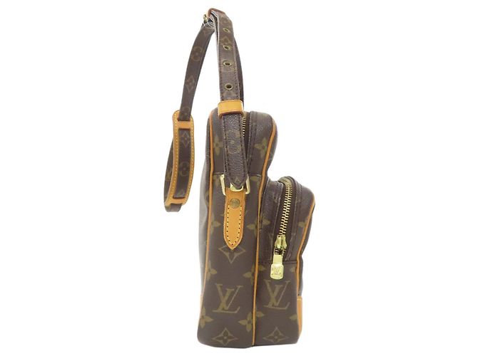 Borsa a Spalla Amazon M45236 di Louis Vuitton Marrone Monogramma - vista 3