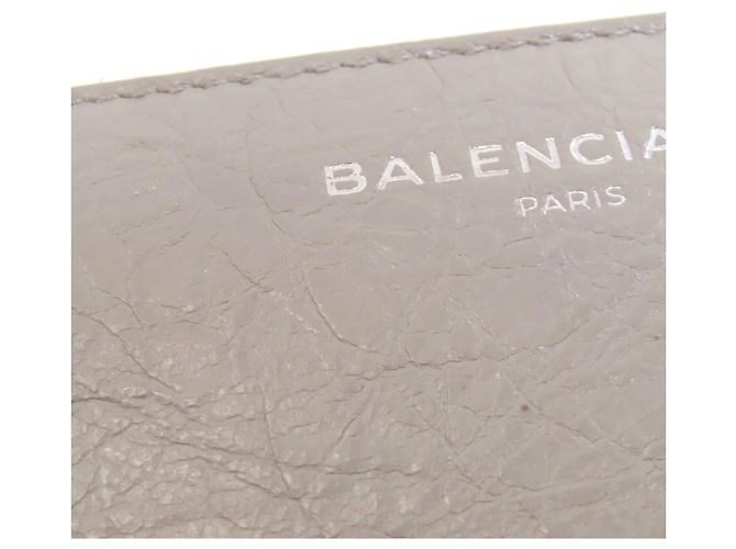 Everyday Cartera larga Balenciaga en cuero gris Castaño - vista 12