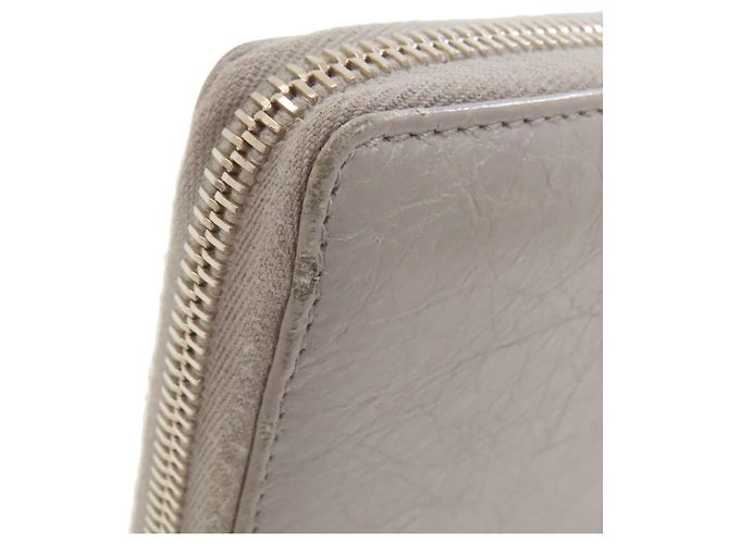 Everyday Cartera larga Balenciaga en cuero gris Castaño - vista 13