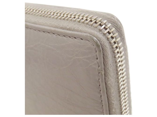 Everyday Cartera larga Balenciaga en cuero gris Castaño - vista 14