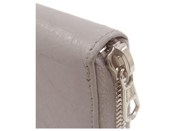 Everyday Cartera larga Balenciaga en cuero gris Castaño - vista 16