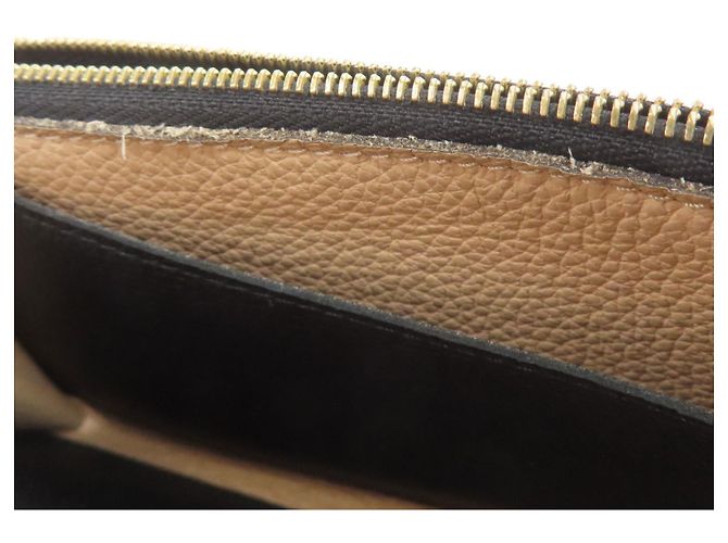 Louis Vuitton Emilie Langbörse Schwarz Beige - Ansicht 13