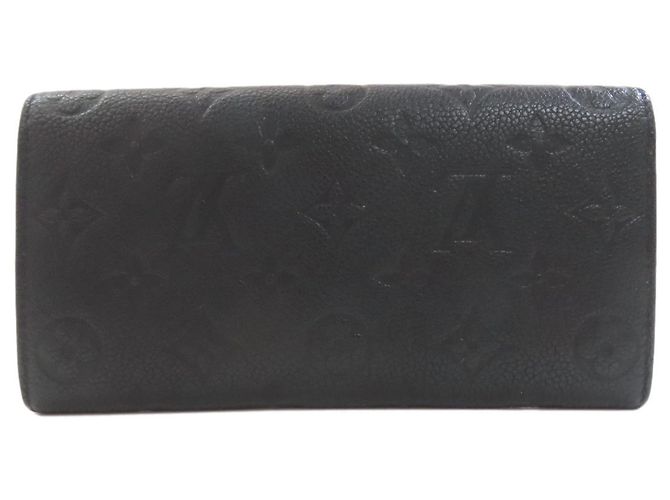 Louis Vuitton Emilie Langbörse Schwarz Beige - Ansicht 2