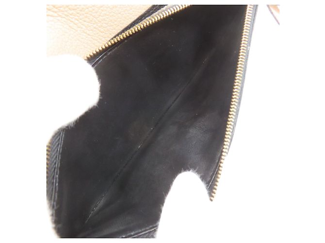 Louis Vuitton Emilie Langbörse Schwarz Beige - Ansicht 6
