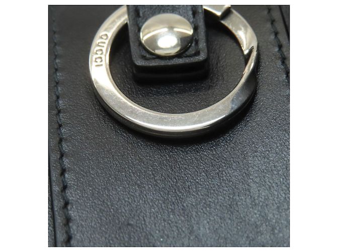 Gucci GG Prägung Leder Schlüsselcase Schwarz - Ansicht 12