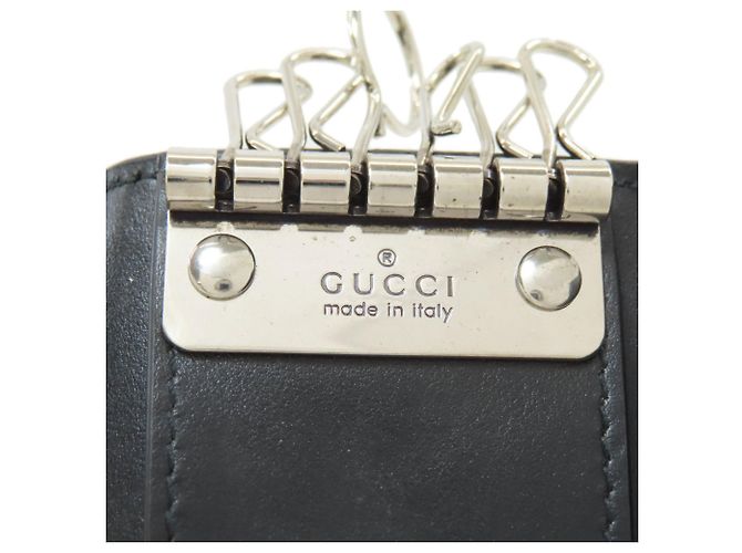 Gucci GG Prägung Leder Schlüsselcase Schwarz - Ansicht 9