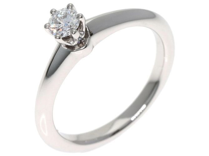 Tiffany & Co. Platin Solitaire-Diamantring - Ansicht 2