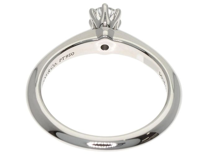 Tiffany & Co. Platin Solitaire-Diamantring - Ansicht 4