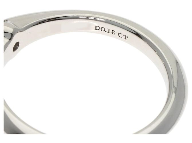 Tiffany & Co. Platin Solitaire-Diamantring - Ansicht 5