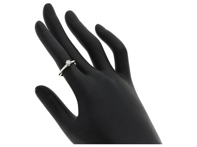 Tiffany & Co. Platin Solitaire-Diamantring - Ansicht 6