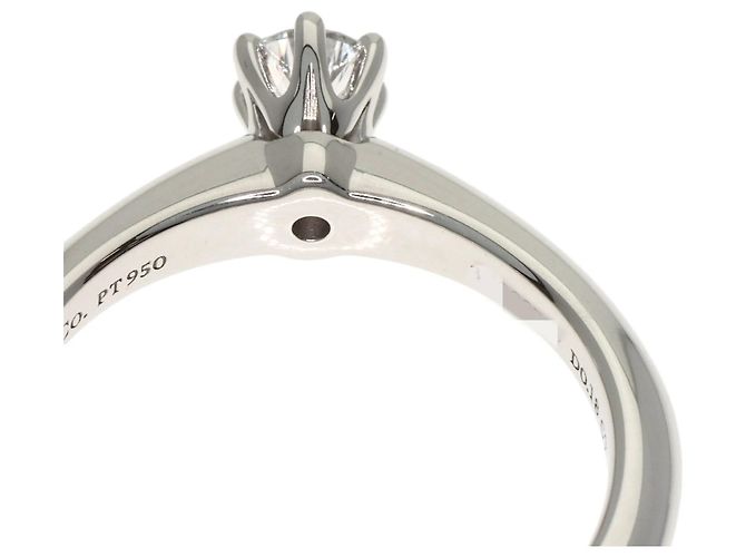 Tiffany & Co. Platin Solitaire-Diamantring - Ansicht 7