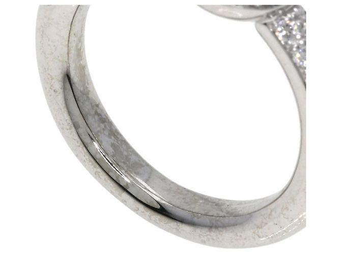 Anel Chopard Happy Diamonds em ouro branco 18K Dourado - vista 13