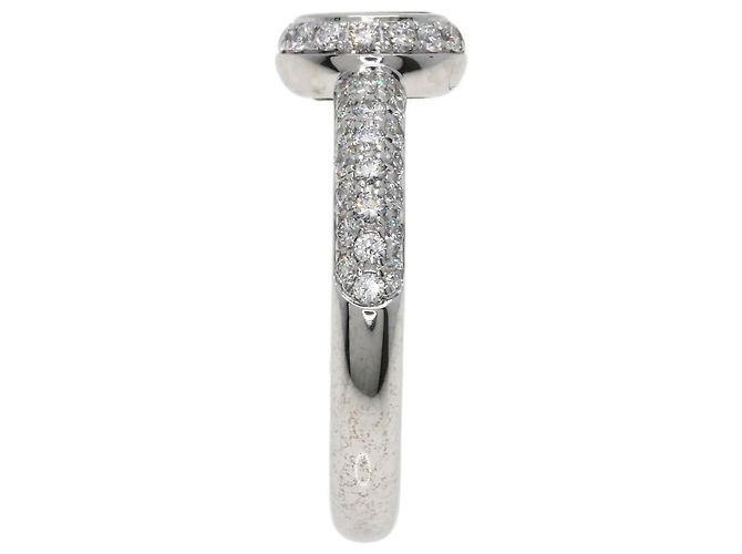 Anel Chopard Happy Diamonds em ouro branco 18K Dourado - vista 3