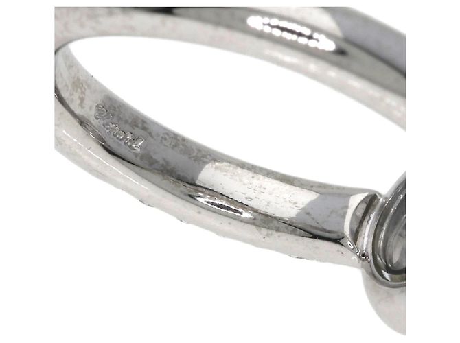 Anel Chopard Happy Diamonds em ouro branco 18K Dourado - vista 7