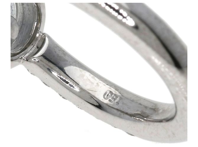 Anel Chopard Happy Diamonds em ouro branco 18K Dourado - vista 9