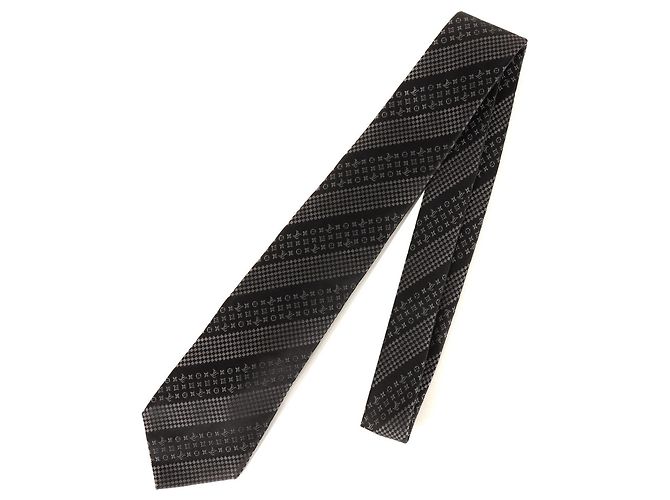 Louis Vuitton Black Monogram Silk Cravat - view 2