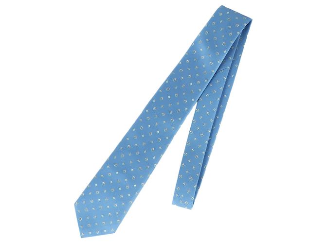Cravatta in seta blu Louis Vuitton - vista 2