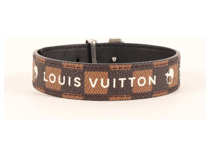 Bracciale Charm Louis Vuitton Marrone Nero Damier ebene - vista 3