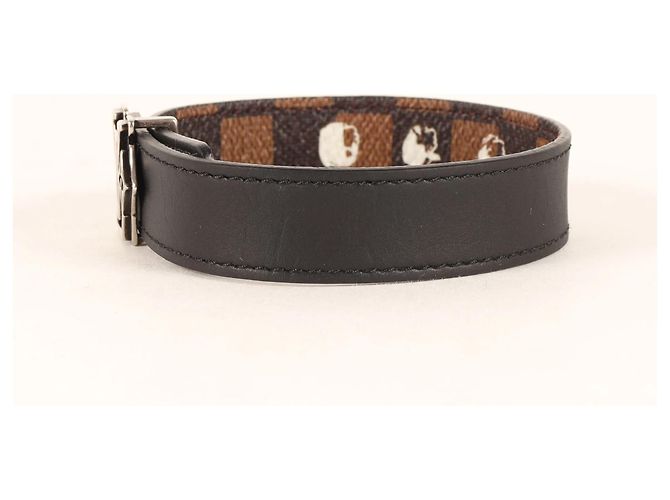 Bracciale Charm Louis Vuitton Marrone Nero Damier ebene - vista 5