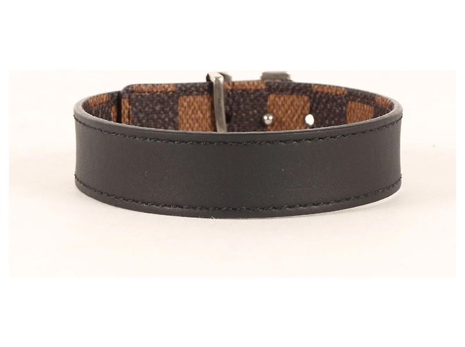 Bracciale Charm Louis Vuitton Marrone Nero Damier ebene - vista 6