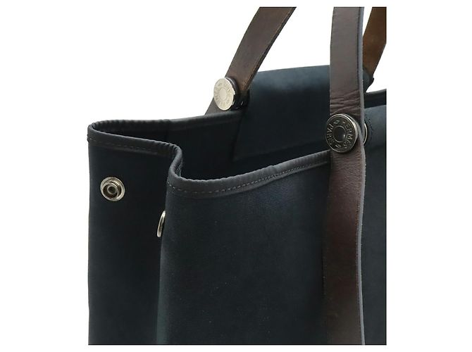 Hermès Cabag Elan PM Leder Tote Tasche Schwarz - Ansicht 7