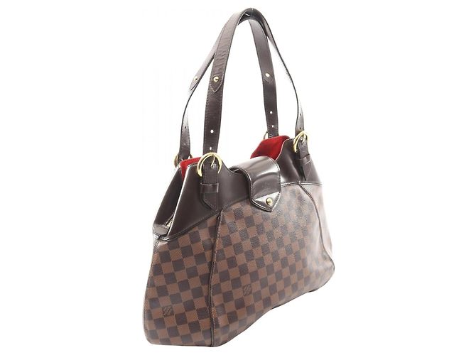 Borsa Louis Vuitton Damier Sistina GM Marrone - vista 9